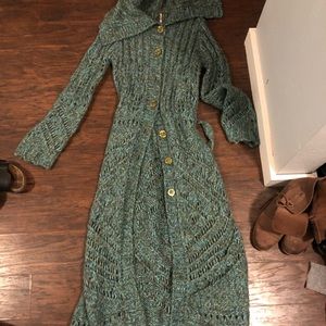 Free people long knit sweater